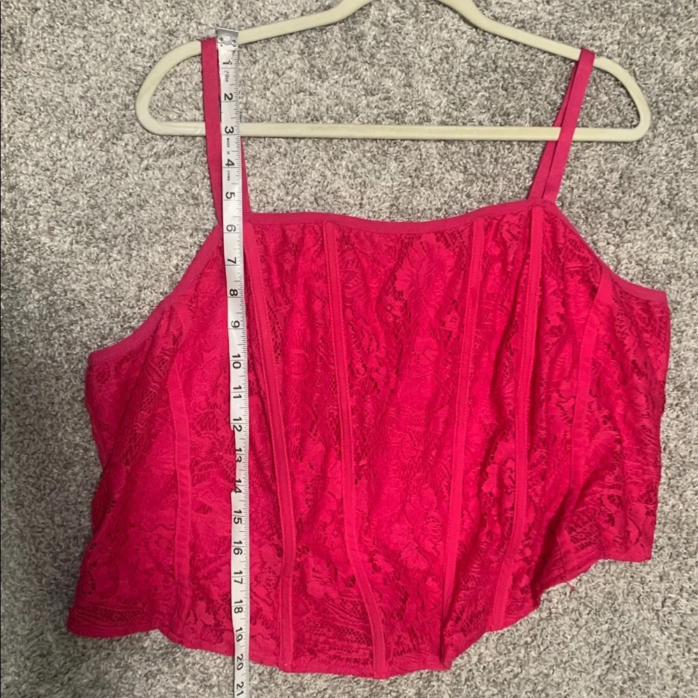 Torrid Pink Lace Corset Top Size 3X - Picture 6 of 10
